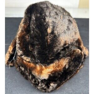 Fur Cossack-Style Men's Hat - Alaska Seal Flanks Military Issue